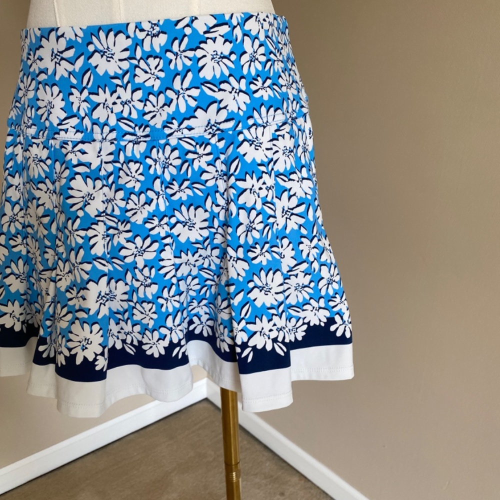 Lilly Pulitzer Annora Luxletic UPF50+ Lunar Blue Palm Beach Petals Print Size S - Picture 5 of 11